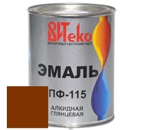 Эмаль ВИТЕКО ПФ-115 тем/кор (шоколад) 1.8кг