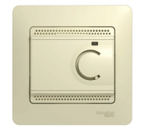 Терморегулятор теплого пола с датчиком с/у крем в сборе Glossa Schneider Electric GSL000238