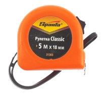 Рулетка Classic 5х18мм. пластиковый корпус /31303/