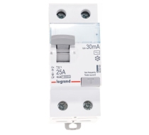 УЗО Legrand 403000 2P 25А 30мА 6kA эл-мех ТX3