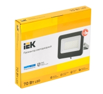 Прожектор IEK LED СДО-7 70W 6300Лм 6500К IP65 серый
