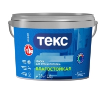 Краска ВД ТЕКС ПРОФИ интерьерная супербелая 2.7кг/1.8л. 134717