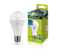 Лампа светодиодная «Ergolux» LED А65  25W, 225Вт (Е27) 4500К (10/10/100шт)/14236/890554