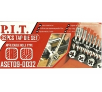 Набор для нарезания резьбы P.I.T. 32шт(ASET09-0032)