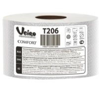 Туалетная  бумага Veiro Professional Comfort в средних рулонах, Смешанное сырье (2 сл/125 м)
