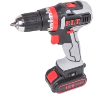 Дрель акк. P.I.T. бесщет. PID03001-12M2/BL (12В, 1.5Ач, 28Нm, функция удара, фикс. шпиндель)