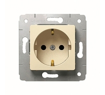 Розетка Legrand Cariva сл. кость 1-ая с ЗК мех-м, /773759/