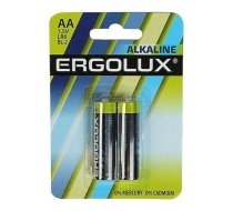 Батарейка «Ergolux» Alkaline LR6 BL-2   (2*АА-блистер  180 комп.)/11747/870976