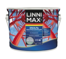 Грунт-эмаль быстросохнущая по ржавчине LINNIMAX RAL 7040 серый шелковисто-матовый 2.5л.