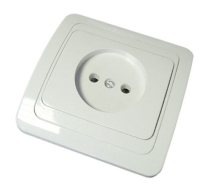 Розетка IN HOME Classico 1гн без З/К с/у белая IP20 /2022-W/