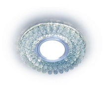 Светильник Ambrella Light S376 GU5.3+3W CL прозрачный (LED GOLD) D120*25