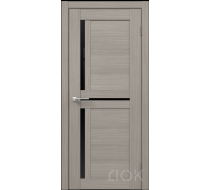 Дверь Код-105 Белый Черный лак 600*2000мм
