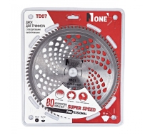 Диск №1 TD07 диск для триммера с победитовыми наконечниками SUPER SPEED 255*25.4*80T
