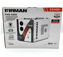 Стабилизатор FIRMAN FVR-3000 (однофаз, релейн, напольн, цифр. дисплей, 3000Вт, 100-260В, USB, 12кг)