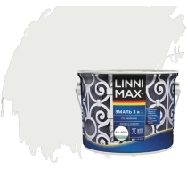 Грунт-эмаль по ржавчине 3 в 1 LINNIMAX RAL 9003 белая 2.5л.