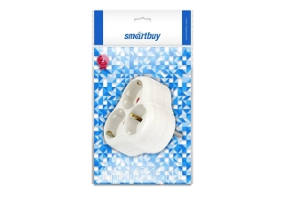 Разветвитель Smartbuy 3 гн. с/з круглый 16А 250В (SBE-16-A01-3z)