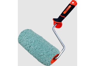 Валик микрофибра Премиум с 2К ручкой 8мм, 250мм, d 50мм, ворс 12мм 