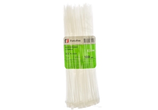 Хомут нейлоновый бел КСС 4х250 (100шт/упак) Fortisflex
