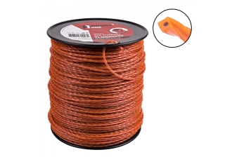 Леска для триммера №1 5.0LB (4.0 мм,2.25кг, крученный двухцветный, 210 м (2-ух слойный) TL10504002