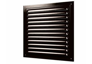 Решётка металлическая с сеткой 150х150ВРС RAL 8017