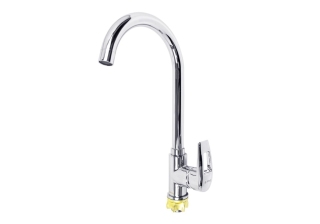 Cмеситель для кухни STEMIX STM 333-011F-446 d-35мм высокий излив, крепление гайка