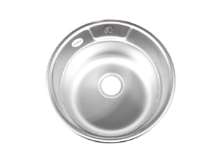 Мойка врезная толщ.1.0мм. Д-51 глубина 20см. декор /62278Д/