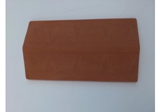 Конек для забора чешуя  210х500мм., (желтый 08)