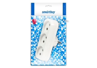 Разветвитель Smartbuy 3 гн. б/з плоский 10А 250В (SBE-10-A02-3)