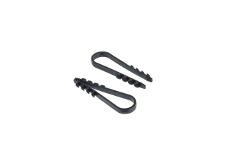 Дюбель-хомут (нейлон) 11-18 круглый черный (100шт/упак)