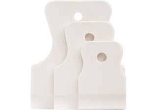 Набор шпателей (40-60-80мм) белая резина, 3шт /85803/  СИБРТЕХ