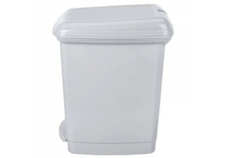 Контейнер для мусора с педалью 7л (светло-серый) БЫТПЛАСТ 209256