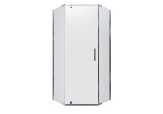 Душевая шторка Дека-Хром 90х90 пятиугольная