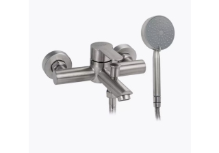 Cмеситель в ванну BRIMIX шаровый, короткий излив,  Сатин (9394)