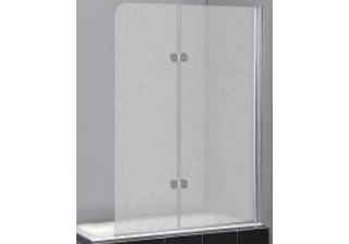Стеклянные двери для ванны 145-AR 145х120