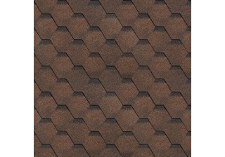 Шинглас Финская черепица (коричневый)  уп./3 м.кв