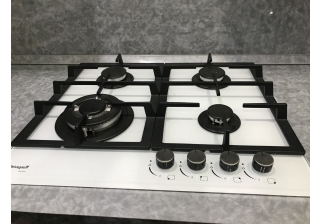 Поверхность газовая встраиваемый MACBI MBH641WFGI White/бел. стекло