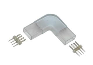 Коннектор угловой для светодиод ленты 14мм (разъем-разъем) (компл.5шт) RGB IEK