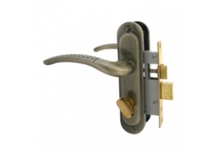 Замок врезной с ручк. 1126 (М/Ц 60 вертушка под Аверс) NI никель Ferre (УТ-0016422)