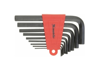 Набор ключей имбусовых HEX, 1,5-10мм., 45х, оксидные короткие /11226/  MATRIX