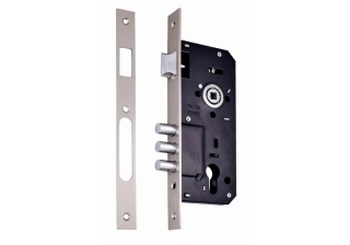 Корпус замка врезной 2001 CR (универсальный, 40-85мм. хром) Ferre (УТ-0015635)