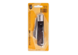 Нож монтерский складной с изогнутым лезвием НМ-02 КВТ