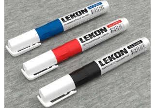 Маркер LEKON ECONOM перманентный СИНИЙ 3мм 012463/480309