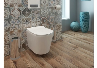 Унитаз подвесной К47 безободковыц, сиденье ДП, крепления