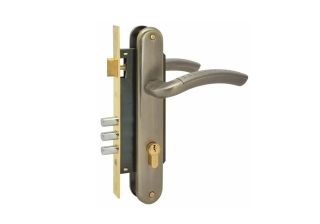 Замок врезной с ручками 96-85 М (ст.бронза) Нора-М 8290/11587