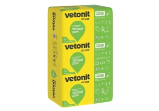 Утеплитель Vetonit  (ИЗОВЕР) плита Теплый Дом (1170х610х50мм.,14шт.) 10м.кв, Плотность-13,8кг/м.куб