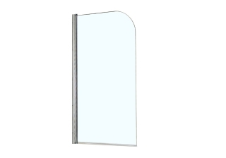 Душевая шторка MERRIT 700*1500 пр-ль серебро, стекло прозр 5 мм. Easy Clean распашная