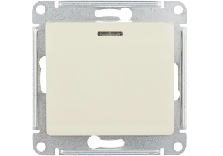 Выключатель 1кл с подсв с/у крем механизм Glossa Schneider Electric GSL000213