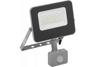Прожектор IEK LED СДО-7 20Вт 6500К 1800Лм серый с внешним датчиком движения IP54