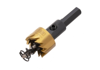 Коронка по металлу HSS, 21мм, нитридтитановое покрытие /724102/ Denzel