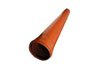 Труба ПВХ канализация 160х3,2х3,0м (оранжевая) с резинкой